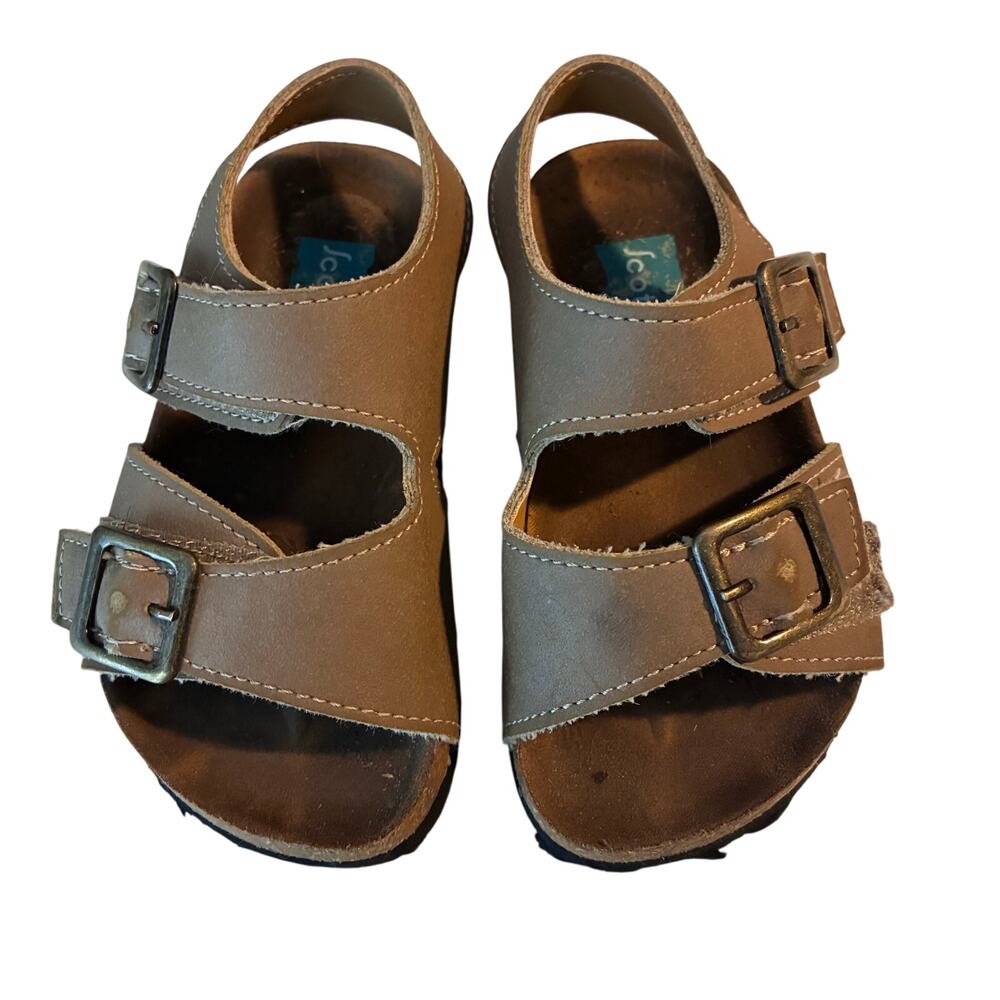 Scott David Lil Jack Buckle Strap Sandals Toddler Unisex Boys 7 Taupe